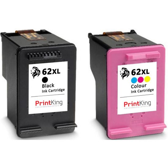 Printer Catridge HP  Compatible 62XL Black/Tri-color (C2P05AE,C2P07AE) Multipack Pages:600/415 Colour