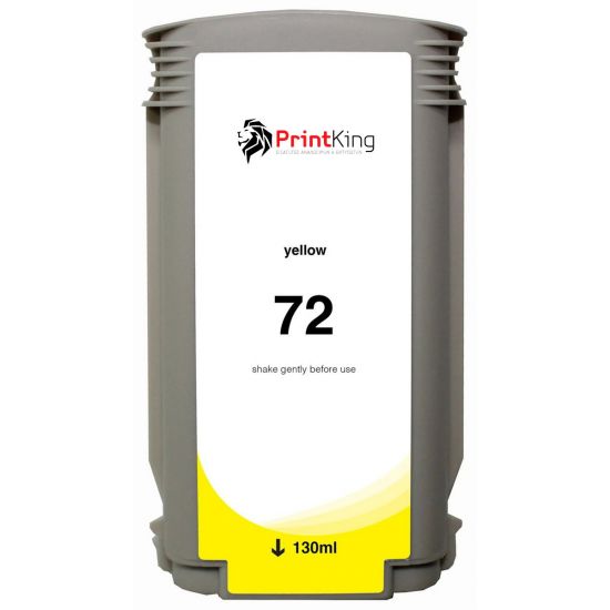 Tinte HP  Kompatibel 72Y High Capacity (C9373A) 130ml Seitenergiebigkeit:6000 Gelb