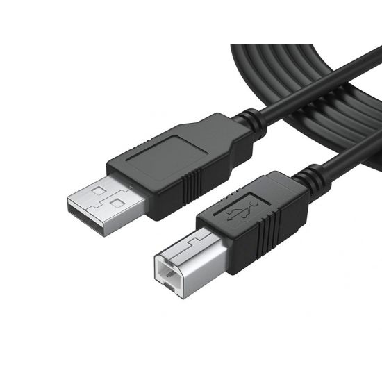 Καλώδιο USB 2.0 σε USB Type B, 1.5m, μαύρο