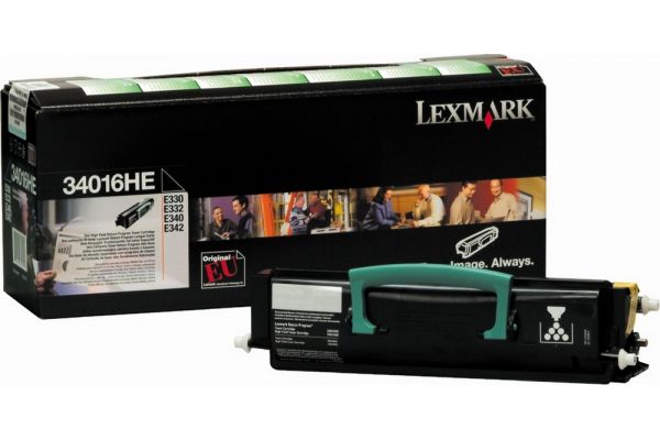 Toner LEXMARK  Original E330 E332 E340 E342 - 34016HE Seiten:6000 Schwarz