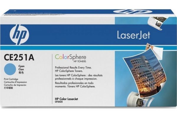Toner HP  Γνήσιο CE251A 504A Σελίδες:7000 Cyan