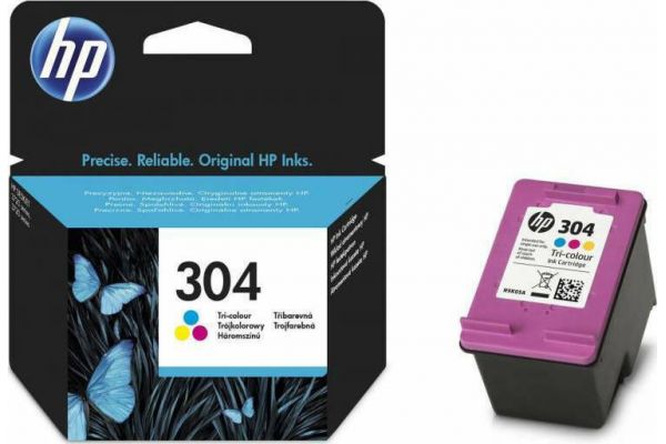 Printer Catridge HP  Original 304 N9K05AE Pages:100 Colour