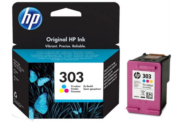 Μελάνι HP  Γνήσιο 303 (T6N01AE) Σελίδες:165 Colour