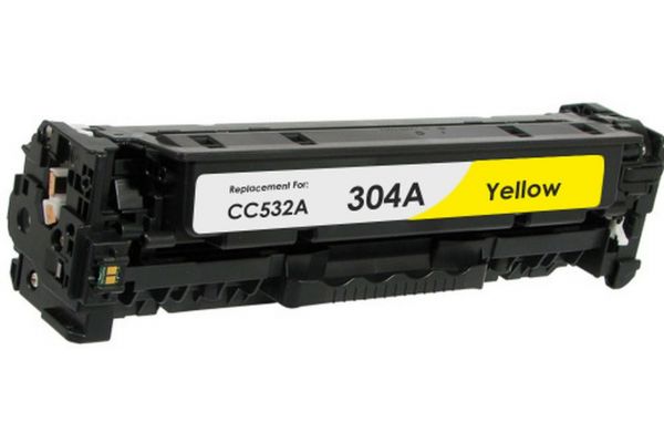 Toner HP CANON  Συμβατό CC532A/CE412A/CF382A CRG-718/CRG-118  Σελίδες:2800 Yellow