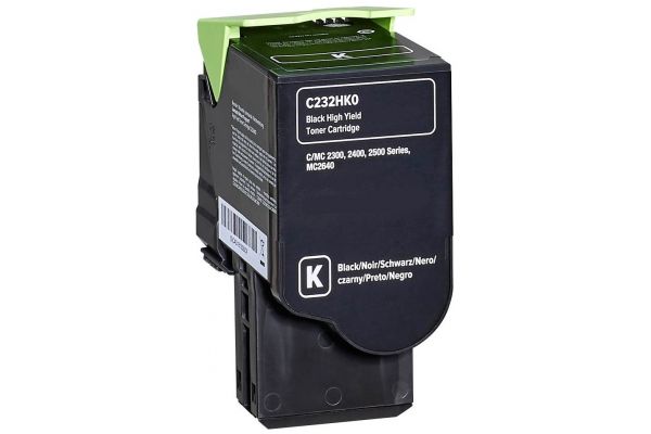 Toner LEXMARK  Kompatibel C/MC 2325 2425 2535 2640 - C232HK0 Seitenergiebigkeit:3000 Schwarz