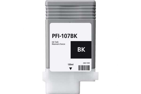 Printer Catridge CANON  Compatible PFI-107BK 130ml - (6705B001AA) - PREMIUM Pages:6000 Black