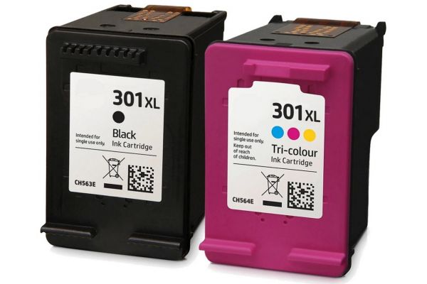 Tinte HP  Kompatibel 301XL Shwarz/Tri-color (CH563EE,CH564EE) Multipack Seiten:480/330 Farbe