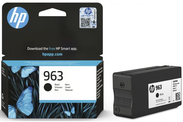 Μελάνι HP  Γνήσιο 963 BK 3JA26AE Σελίδες:1000 Black