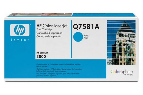 Toner HP  Original Q7581A 503A Pages:6000 Cyan