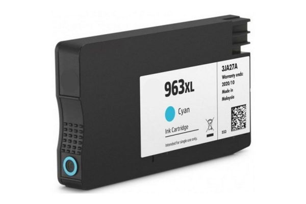 Μελάνι HP  Συμβατό 963XL C 3JA27AE για εκτυπωτές με 'e' ή εγγραφή στο HP+ Σελίδες:1600 Cyan