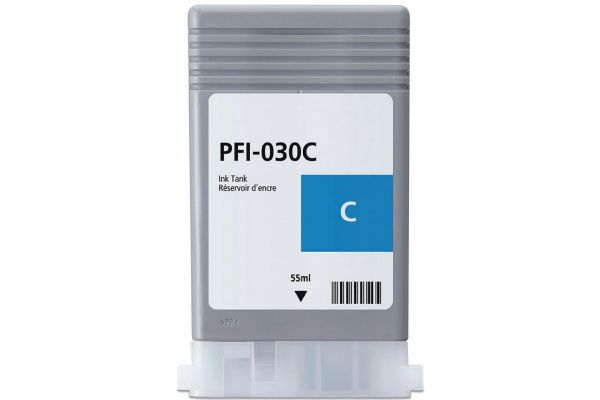 Printer Catridge CANON  Compatible PFI-030C (3490C001) 55ml Pages:6000 Cyan