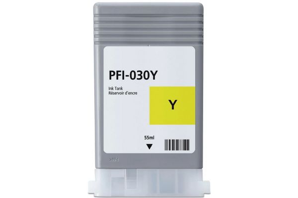 Printer Catridge CANON  Compatible PFI-030Y (3492C001) 55ml Pages:6000 Yellow