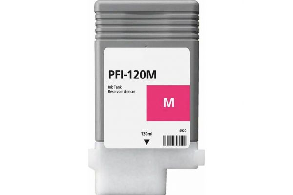 Tinte CANON  Kompatibel PFI-120M (2887C001) 130ml - PREMIUM Seitenergiebigkeit:6000 Magenta