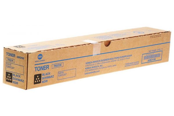 Toner KONICA MINOLTA Develop  Γνήσιο TN221K - A8K3150 Σελίδες:24000 Black