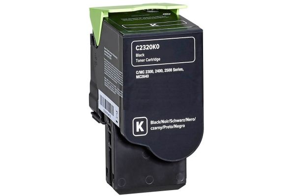Toner LEXMARK  Kompatibel C/MC 2325 2425 2535 2640 - C2320K0 Seitenergiebigkeit:1000 Schwarz
