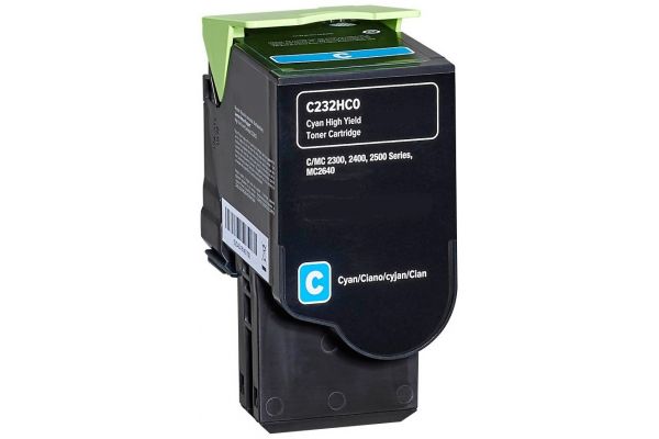 Toner LEXMARK  Compatible C/MC 2325 2425 2535 2640 - C232HC0 Pages:2300 Cyan