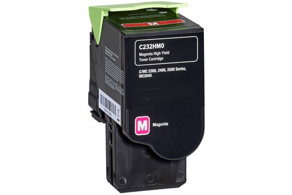 Toner LEXMARK  Kompatibel C/MC 2325 2425 2535 2640 - C232HM0 Seitenergiebigkeit:2300 Magenta