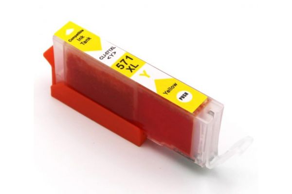 Printer Catridge CANON  Compatible CLI-571XL  Pages:680 Yellow
