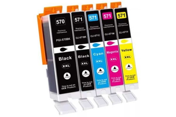Printer Catridge CANON  Compatible PGI-570XL & CLI-571XL Multipack Pages:895/680 Colour
