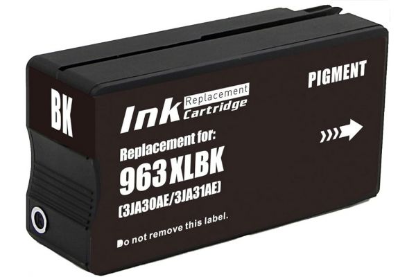 Printer Catridge HP  Compatible 963XL BK 3JA30AE (updated chip firmware 16/01/2026) Pages:2000 Black