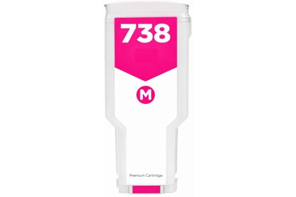 Μελάνι HP  Συμβατό 738 - (498N6A) - 130ml Σελίδες:6000 Magenta