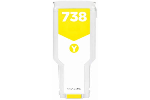 Μελάνι HP  Συμβατό 738 - (498N7A) - 130ml Σελίδες:6000 Yellow