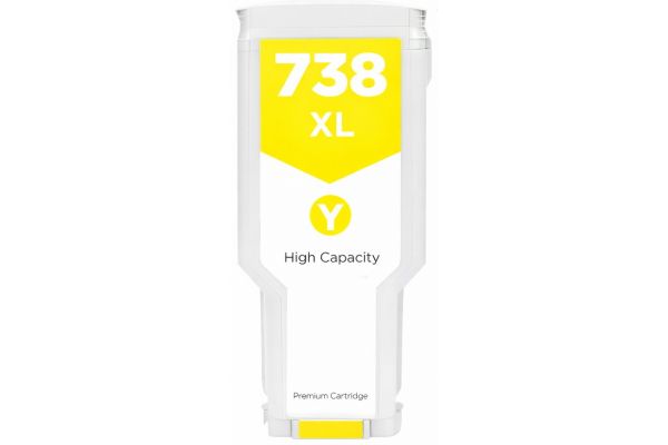 Μελάνι HP  Συμβατό 738XL - (676M8A) - 300ml Σελίδες:13000 Yellow