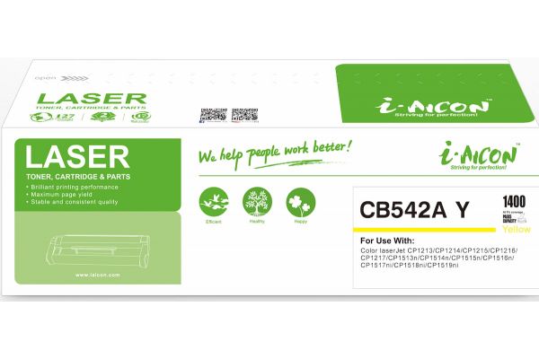 Toner HP CANON  Συμβατό CB542A CE322A CF212A CRG-716/731 Σελίδες:1400 Yellow