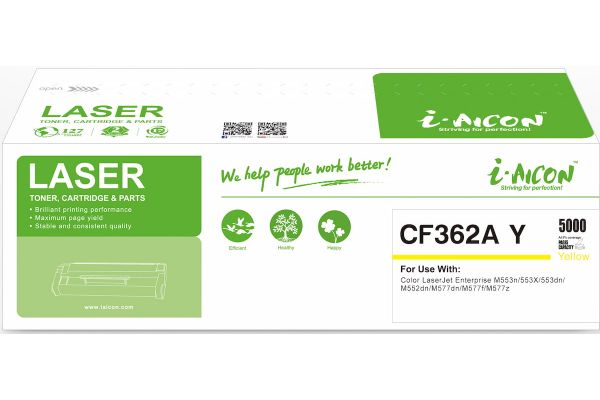 Toner HP  Compatible 508A CF362A  Pages:5000 Yellow