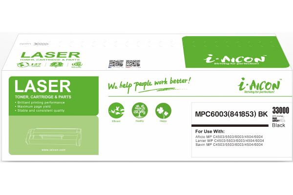 Toner RICOH  Συμβατό MP C4503 / C4504 / C5503 / C5504 / C6003 / C6004 841853 Σελίδες:33000 Black