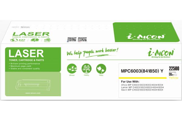 Toner RICOH  Συμβατό MP C4503 / C4504 / C5503 / C5504 / C6003 / C6004 841854 Σελίδες:22500 Yellow