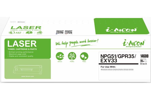 Toner CANON  Compatible C-EXV33/NPG-51/GPR-35 2785B002AA Pages:14600 Black