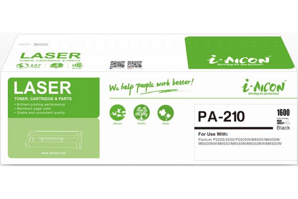 Toner PANTUM  Συμβατό PA-210 Σελίδες:1600 Black