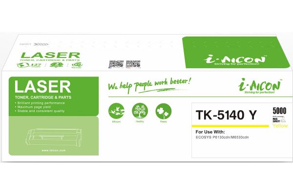 Toner KYOCERA MITA  Συμβατό TK-5140 Y Σελίδες:5000 Yellow