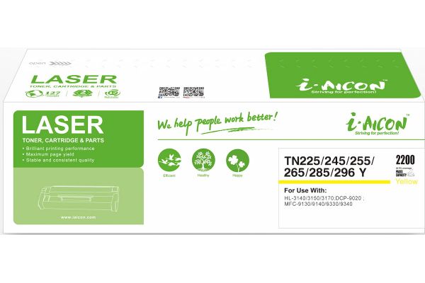 Toner BROTHER  Συμβατό TN-245 Y Σελίδες:2200 Yellow