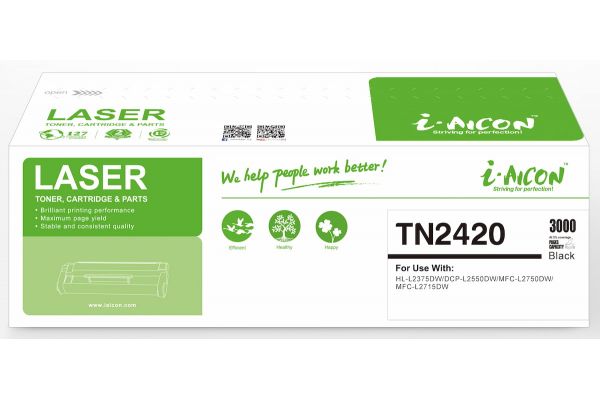 Toner BROTHER  Συμβατό TN-2420 PREMIUM  Σελίδες:3000 Black
