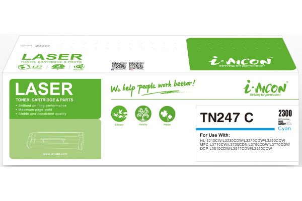 Toner BROTHER  Συμβατό TN-247 C Σελίδες:2300 Cyan
