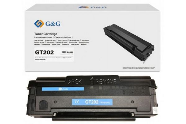Toner G&G  Γνήσιο GT202 Σελίδες:1600 Black