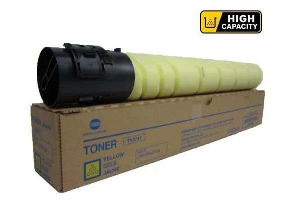 Toner KONICA MINOLTA  Γνήσιο TN324Y - High Capacity - A8DA150Σελίδες:26000 Yellow