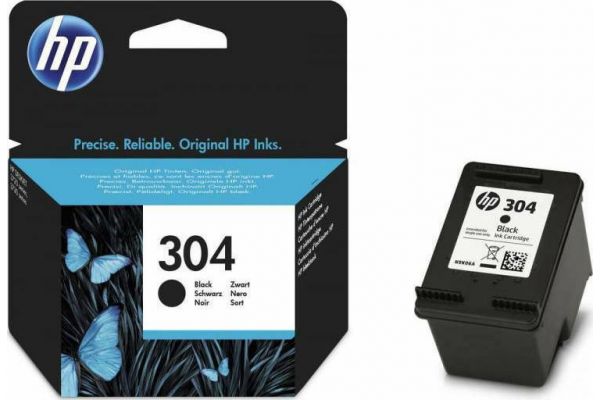 Printer Catridge HP  Original 304 N9K06AE Pages:120 Black