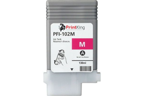 Tinte CANON  Kompatibel PFI-102 M 130ml - (0897B001AA) - PREMIUM Seitenergiebigkeit:6000 Magenta