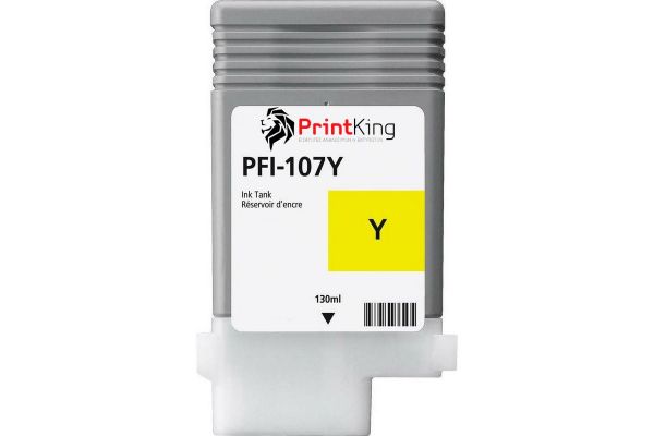 Printer Catridge CANON  Compatible PFI-107Y 130ml - (6708B001AA) - PREMIUM Pages:6000 Yellow