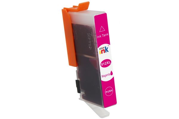 Printer Catridge HP  Compatible 912XL M (3YL82AE)  (updated chip firmware 23/03/2026) Pages:825 Magenta
