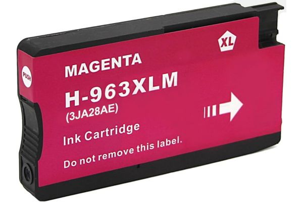 Printer Catridge HP  Compatible 963XL M 3JA28AE (updated chip firmware 23/03/2026) Pages:1600 Magenta