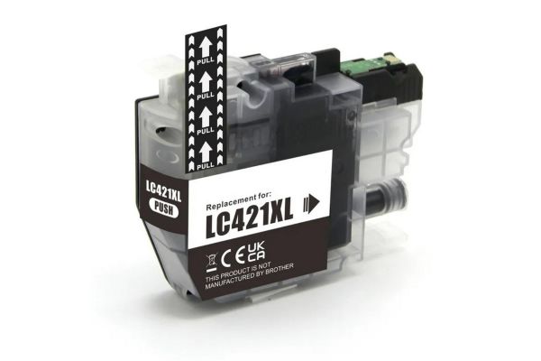 Tinte BROTHER  Kompatibel LC421XL BK (13.5ml) Seiten:500 Schwarz