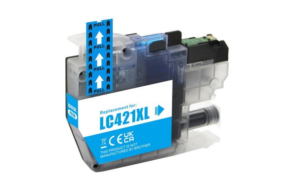Tinte BROTHER  Kompatibel LC421XL C (9ml) Seiten:500 Cyan