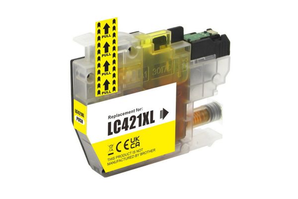 Tinte BROTHER  Kompatibel LC421XL Y (9ml) Seiten:500 Gelb