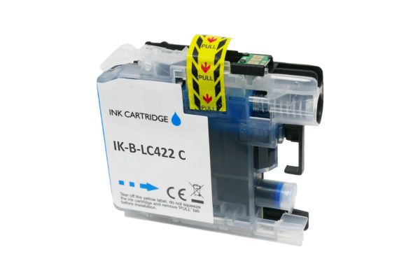 Tinte BROTHER  Kompatibel LC422 C (11ml) Seiten:650 Cyan
