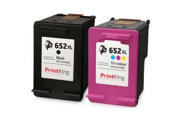 Tinte HP  Kompatibel 652XL Shwarz/Tri-color (F6V25AE,F6V24AE) Multipack Seiten:790/450 Farbe