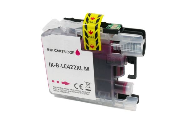 Μελάνι BROTHER  Συμβατό LC422XL M (20ml) Σελίδες:1500 Magenta